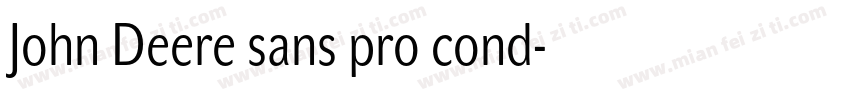 John Deere sans pro cond字体转换